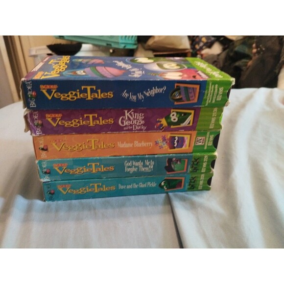 VeggieTales VHS Tapes Lot Of 5.  Big Idea.  Lot B - Picture 4 of 5